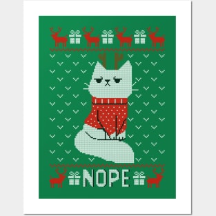 Reindeer Cat Posters and Art